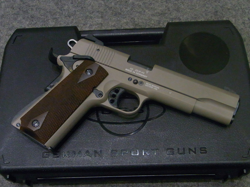 Pistola sportiva GSG modello 1911 Desert Tan