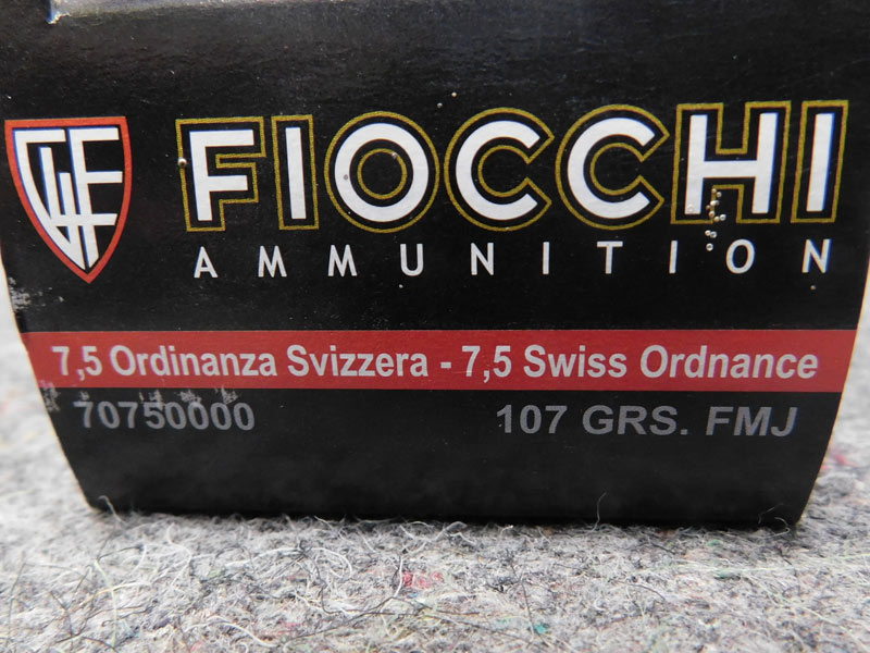 munizioni Fiocchi 7,5 Ordinanza Svizzera