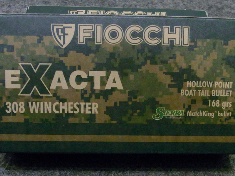munizioni Fiocchi Exacta calibro 308 winchester