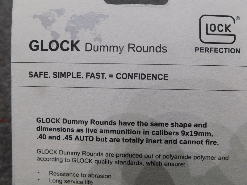 Glock Dummy Rounds